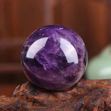 Load image into Gallery viewer, 30mm Polished Crystal Spheres – Multiple Stone Options – Wooden Base Sold Separately