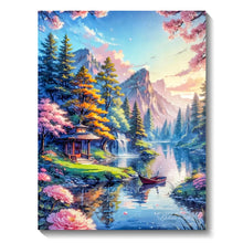 Load image into Gallery viewer, 5D Diamond Art Painting Aurora Landscape Mosaic Embroidery Cross Stitch Kit Full Round Rhinestone DIY Wall Home Decor
