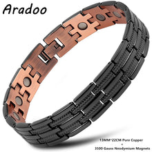 Load image into Gallery viewer, Pure Copper Magnetic Adjustable Bracelet for Women