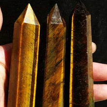 Load image into Gallery viewer, Natural Tigers Eye Stone Obelisk for Healing