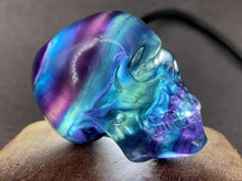 Load image into Gallery viewer, 2 Inch Natural Rainbow Fluorite Skull Carving Home Decor