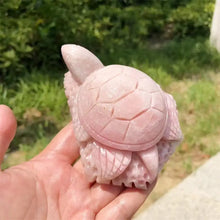 Load image into Gallery viewer, 1PC Natural Pink Opal Sea Turtle Carving Home Decor