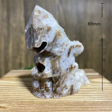 Load image into Gallery viewer, Natural Sphalerite Skull Carving Mineral Specimen