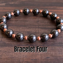 Load image into Gallery viewer, Pure Copper &amp; Magnetic Hematite Women`s Spiritual Energy Bracelet