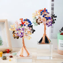 Load image into Gallery viewer, Natural Crystal Manifestation Tree Featuring Pyramid Base