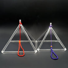 Load image into Gallery viewer, 3-10inch Clear Crystal Quartz Singing Pyramid Sound Energy Healing Instrument for Meditation