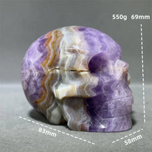 Load image into Gallery viewer, Natural Fantasy Amethyst Skull Carving Home Decor