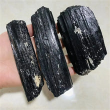 Load image into Gallery viewer, Large Natural Black Tourmaline Raw Stone Unpolished Unique Mineral Specimen for Healing