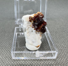 Load image into Gallery viewer, Natural Florescent Hyalite and Garnet Symbiosis Mineral Specimen