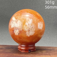 Load image into Gallery viewer, Natural Red Cherry Blossom Agate Sphere for Healing