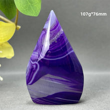 Load image into Gallery viewer, 1PC Natural Mineral Purple Agate Crystal Free Form Torch Home Decor
