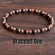 Load image into Gallery viewer, Pure Copper &amp; Magnetic Hematite Women`s Spiritual Energy Bracelet