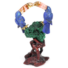 Load image into Gallery viewer, 10" Toucan Statue Natural Lapis Lazuli Malachite Crystal Hand Carving Home Decor