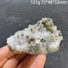 Load image into Gallery viewer, Natural White Clear Quartz Cluster with Pyrite Raw Mineral Specimen for Home Decor