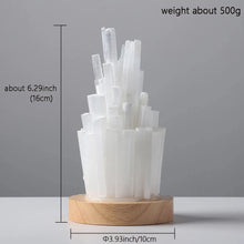 Load image into Gallery viewer, Natural White Selenite Mineral Specimen Lamp