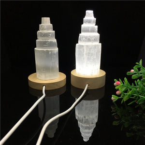 Natural White Selenite Tower