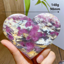 Load image into Gallery viewer, High Quality Natural Pink Tourmaline Smoky Quartz Lepidolite Crystal Heart