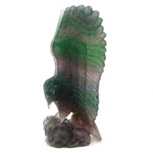 Load image into Gallery viewer, 8" Eagle Natural Fluorite Crystal Carving Home Decor