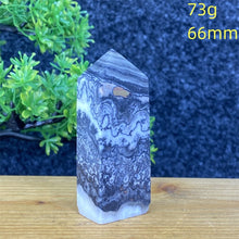 Load image into Gallery viewer, Rare Natural Striped Calcite And Agate Symbiont Crystal Obelisk
