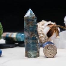 Load image into Gallery viewer, 1PC Natural Blue Onyx Crystal Obelisk for Healing