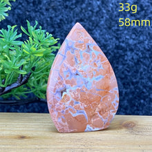 Load image into Gallery viewer, 1PC Natural Rare Pink Agate Geode Crystal Free Form Torch Specimen Home Decor