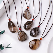 Load image into Gallery viewer, 1PC Natural Sardonyx Tumbled Stone Raw Polished Pendant