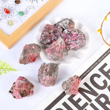 Load image into Gallery viewer, Natural Rhodonite Crystal Specimen – Pink &amp; Black Mineral Stone for Collection &amp; Home Decor