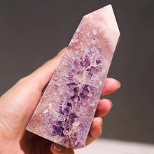 Load image into Gallery viewer, 1PC High Quality Pink Amethyst Crystal Obelisk for Healing