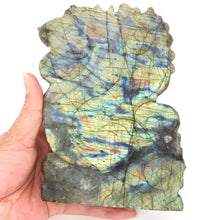 Load image into Gallery viewer, 6.9" Unicorn Horse Natural Flash Labradorite Home Decor