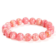 Load image into Gallery viewer, Natural Rhodochrosite Bracelet – Argentina Red Gemstone Beads Stretch Crystal Jewelry for Men &amp; Women