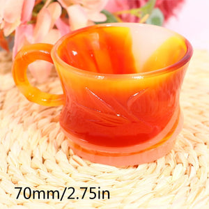 Agate Bowl – Natural Quartz Crystal Cup for Home, Office, or Gift – Carved Stone Decor
