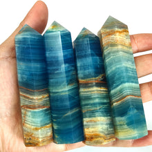Load image into Gallery viewer, 1PC Blue Onyx Lemurian Calcite Healing Obelisk
