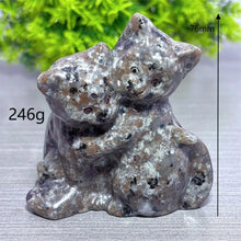 Load image into Gallery viewer, 1PC Yooperlite Cat Natural Crystal Carving