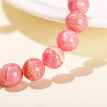Load image into Gallery viewer, Natural Rhodochrosite Bracelet – Argentina Red Gemstone Beads Stretch Crystal Jewelry for Men &amp; Women
