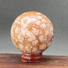 Load image into Gallery viewer, Natural Red Cherry Blossom Agate Sphere for Healing
