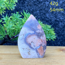 Load image into Gallery viewer, 1PC Natural Rare Pink Agate Geode Crystal Free Form Torch Specimen Home Decor