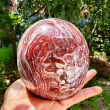 Load image into Gallery viewer, Natural Red-Textured Agate Polished Skull Carving