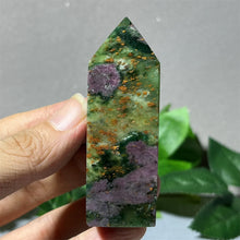 Load image into Gallery viewer, 1PC Natural Ruby Zoisite Emerald Mineral Obelisk for Healing