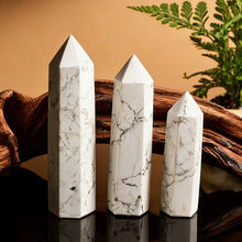 Load image into Gallery viewer, 1PC Natural Howlite Crystal Obelisk for Healing