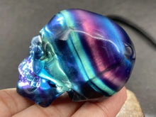 Load image into Gallery viewer, 2 Inch Natural Rainbow Fluorite Skull Carving Home Decor