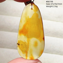 Load image into Gallery viewer, Natural Baltic Amber Teardrop Pendant – Premium Genuine Yellow Amber Necklace Gift