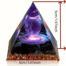 Load image into Gallery viewer, 1PC Relieve Stress and Attract Wealth Amethyst Crystal Ball Pyramid