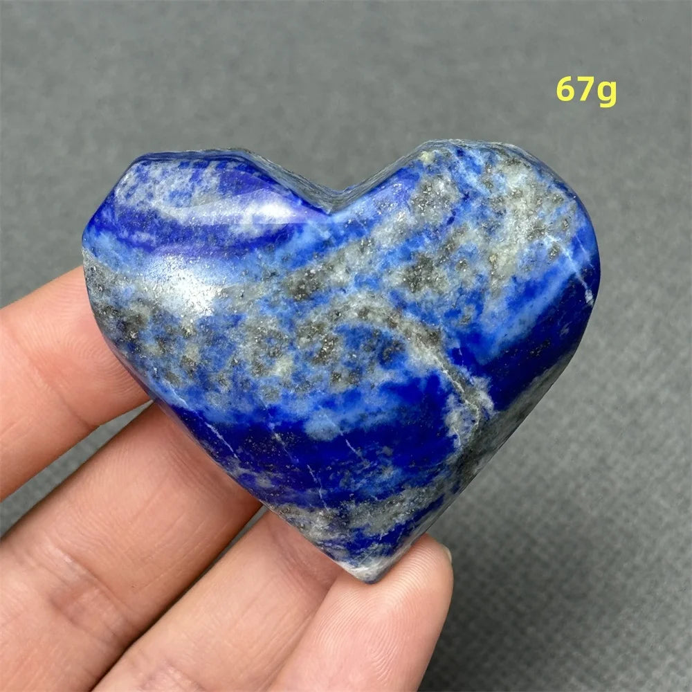 Lapis Lazuli Polished Heart Stone