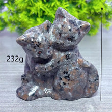 Load image into Gallery viewer, 1PC Yooperlite Cat Natural Crystal Carving