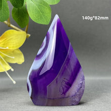 Load image into Gallery viewer, 1PC Natural Mineral Purple Agate Crystal Free Form Torch Home Decor