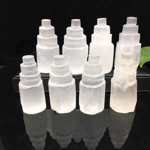 Natural White Selenite Tower