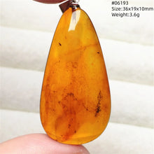 Load image into Gallery viewer, Natural Baltic Amber Teardrop Pendant – Premium Genuine Yellow Amber Necklace Gift