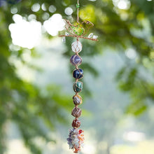 Load image into Gallery viewer, Natural Crystal Wind Chime Pendant – Raw Gemstone Hanging Display for Home, Room &amp; Wedding Decor