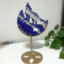 Load image into Gallery viewer, 1PC Natural Lapis Lazuli Wolf Carving Polished Home Decor