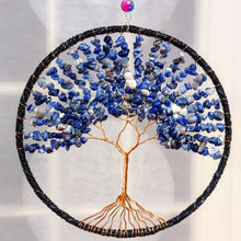 Load image into Gallery viewer, 1PC Tree of Life Crystal Wall Hanging Pendant Natural Stones Amethyst Lapis Lazuli Citrine Rose Quartz